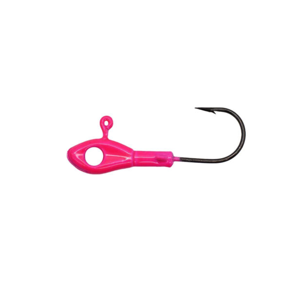 Crappie Magnet Eye Hole Minnow Heads 5ct 1-16oz Pink