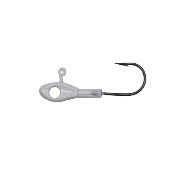 Crappie Magnet Eye Hole Minnow Heads 5ct 1-16oz White