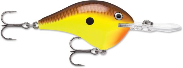 Rapala DT Series 3-8 2" Chartreuse Rootbeer Craw