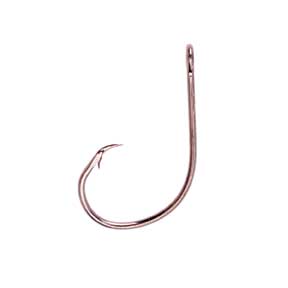 Eagle Claw Circle Bait Black Nickle Hook 6ct Size 5-0