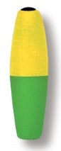 Betts Mr Crappie Slippers Weighted 2.00in 2ct Cigar Yellow-Green