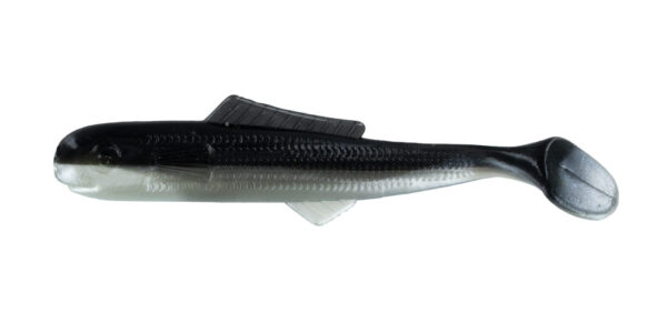 Big Bite Minnow Shad Tail 2.5in 10ct Pearl-Black Back