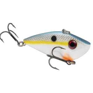 Strike King Red Eye Shad 3-8oz Powder Blue Black Chart.