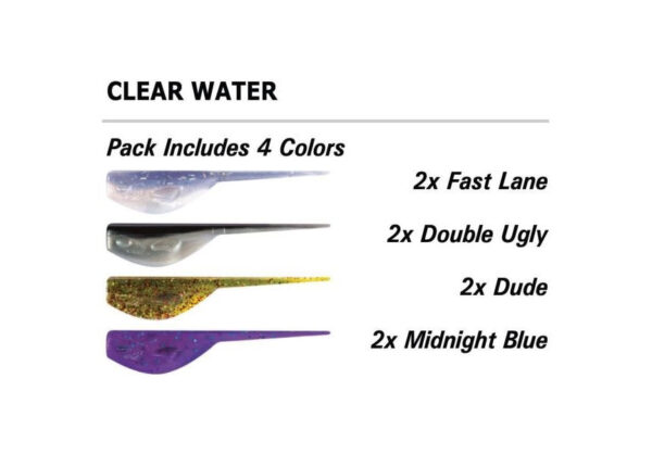 Leland Slab Magnet 1.5in 8ct Clear Water Asst