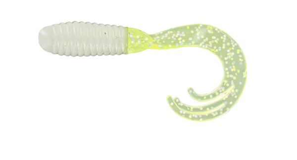 Big Bite Triple Tip Grub 2in 10ct White-Chartreuse Shiner