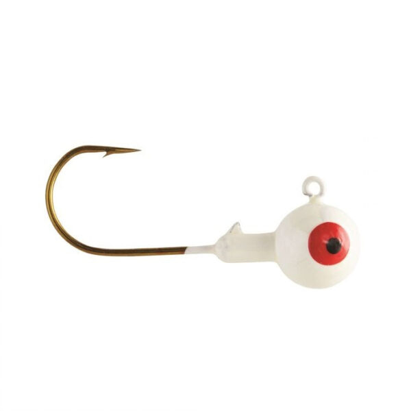 Eagle Claw Ball Jig Head 1-16 10ct White