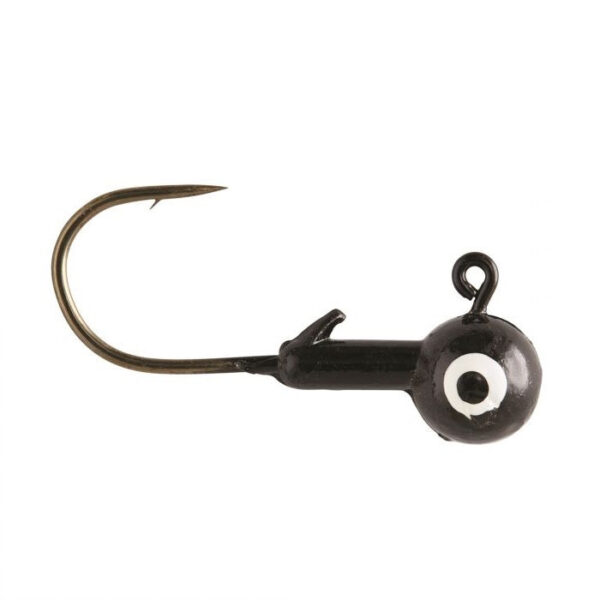 Eagle Claw Ball Jig Head 1-16 10ct Black