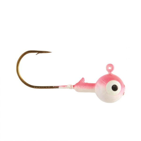 Eagle Claw Ball Jig Head 1-32 10ct Pink-Pearl