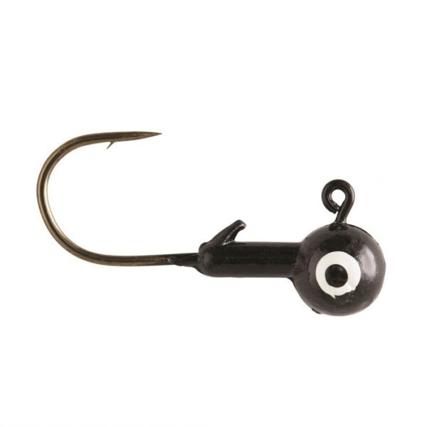 Eagle Claw Ball Jig Head 1-8 10ct Black