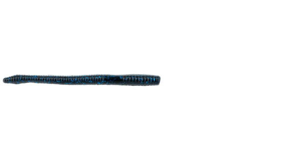 NetBaitBF Finesse Worm 4.75in Blk-Blue Flake 20ct