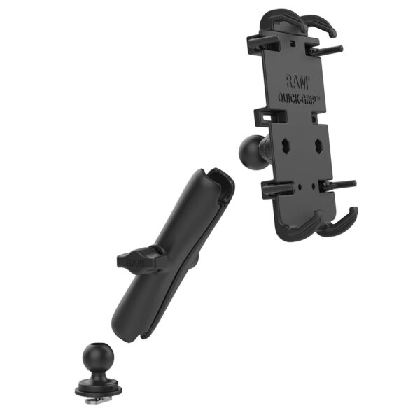 RAM Mount Quick-Grip XL Phone Mount w-Track Ball Base - Long - Image 3