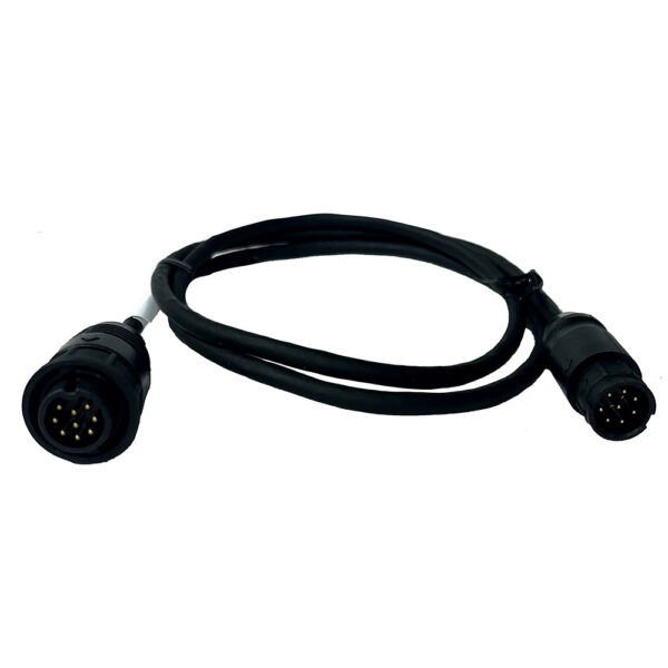 Echonautics 1M Adapter Cable w-Male 9-Pin Navico Connector f-Echonautics 300W, 600W & 1kW Transducers