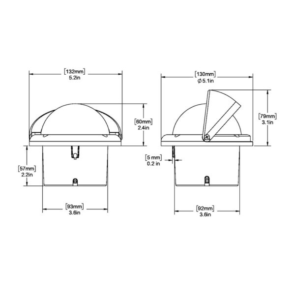 Ritchie SS-1002 SuperSport Compass - Flush Mount - Black - Image 2