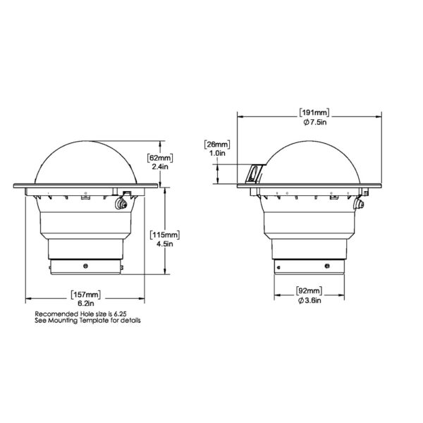 Ritchie SS-5000 SuperSport Compass - Flush Mount - Black - Image 2