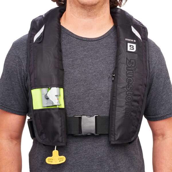 Bluestorm Stratus 35 Auto Type II Inflatable PFD - Hi-Vis - Image 3