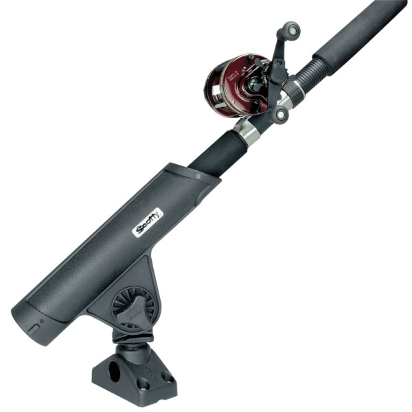 Scotty Rodmaster II Rod Holder w-241 Deck-Side Mount - Black