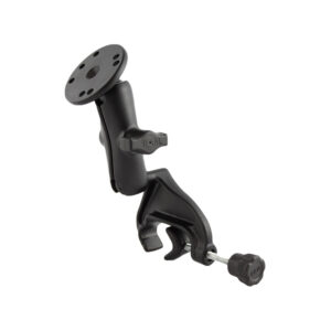 RAM Mount Yoke Clamp Mount w-Double Socket Arm & Round Base