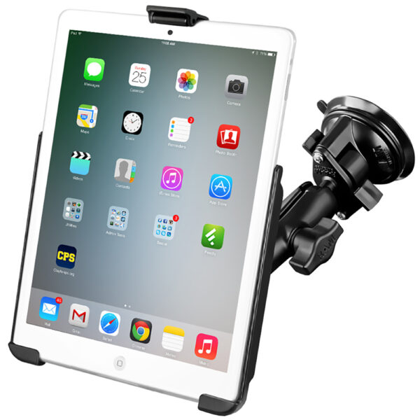 RAM Mount Suction Cup Mount w-Apple iPad mini EZ-ROLL'R Cradle - Image 3