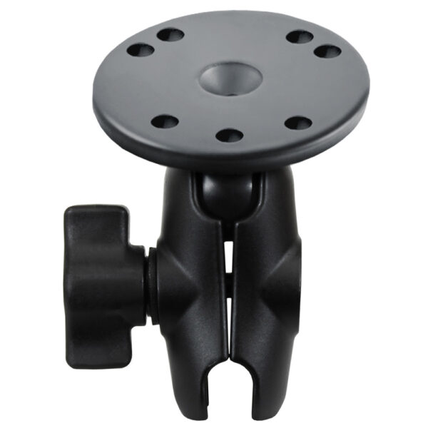 RAM Mount Short Double Socket Arm w-2.5" Round Base