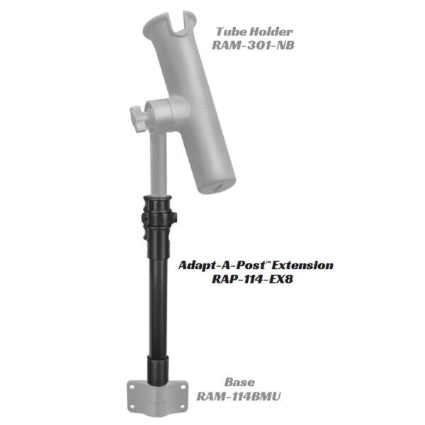 RAM Mount Adapt-a-Post 11" Extension Pole - Image 2