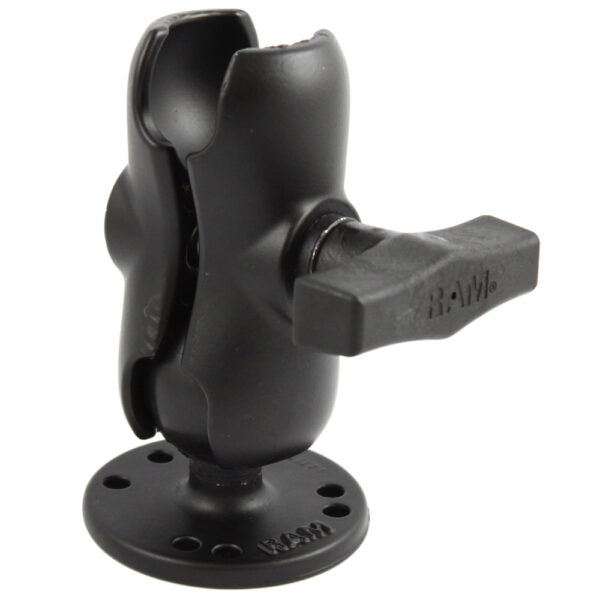 RAM Mount 1.5" Ball Short Arm w-2.5" Round Base