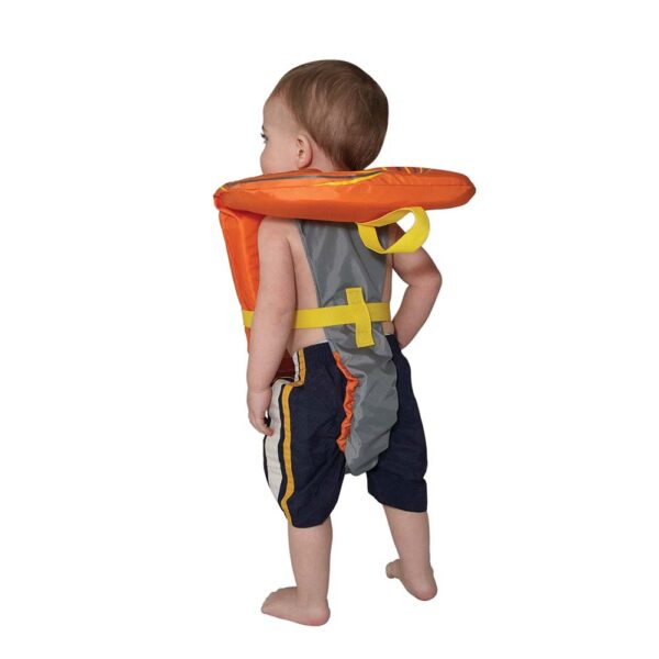 Full Throttle Baby-Safe Vest - Infant to 30lbs - Orange-Grey - Image 3