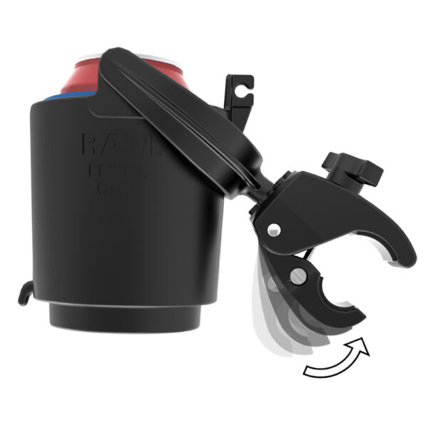 RAM Mount Tough-Claw Mount w-Self-Leveling Cup Holder - Image 2