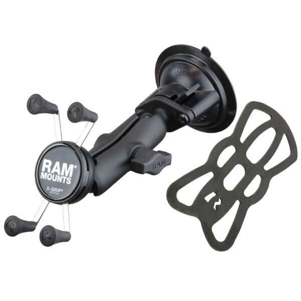 RAM Mount Twist Lock Suction Cup Mount w-Universal X-Grip Cell Phone Holder - Image 2