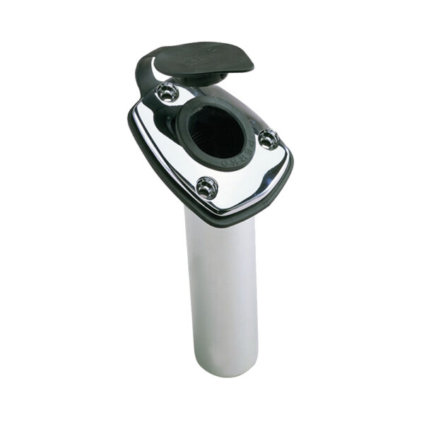 Perko Fishing Rod Holder - 65 Angled Flush Mount - Chrome Plated Zinc