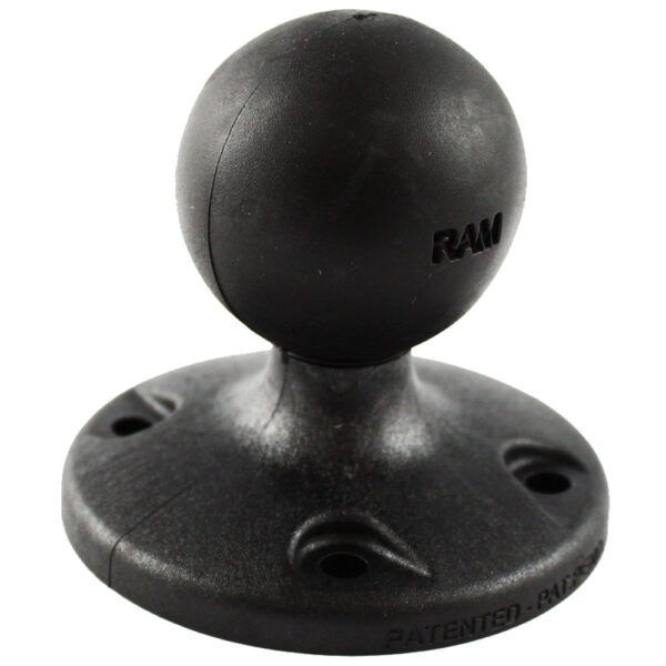 RAM Mount 2.5" Composite Round Base w-AMPS Hole Pattern & 1.5" Ball