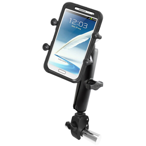 RAM Mount Tough-Claw Base w-Long Double Socket Arm  IV f-Large Phone-Phablet Cradle