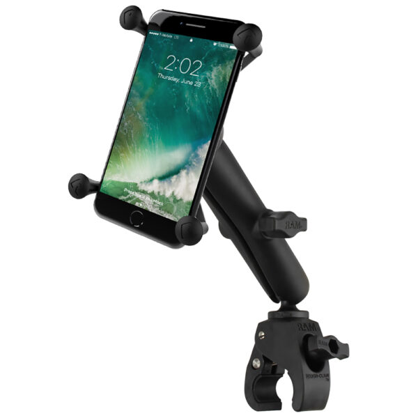 RAM Mount Tough-Claw Base w-Long Double Socket Arm  IV f-Large Phone-Phablet Cradle - Image 2