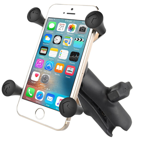 RAM Mount Universal X-Grip Cell Phone Cradle w-Double Socket Arm - Image 2