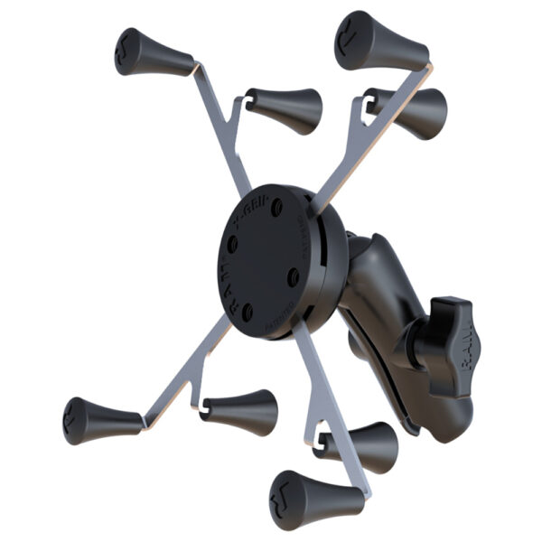 RAM Mount Universal X-Grip Cradle with 1" Ball & STANDARD Length Double Socket Arm f-7" Tablets