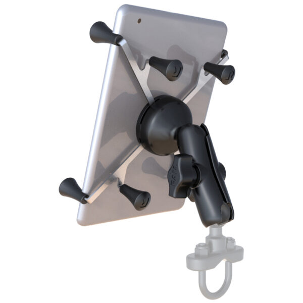 RAM Mount Universal X-Grip Cradle with 1" Ball & STANDARD Length Double Socket Arm f-7" Tablets - Image 2