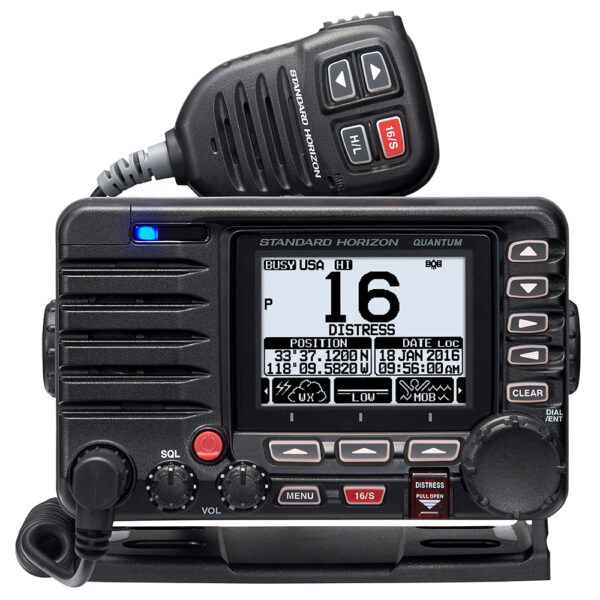 Standard Horizon Quantum GX6000 25W Commercial Grade Fixed Mount VHF w-NMEA 2000, Integrated AIS receiver, & Speaker Mic