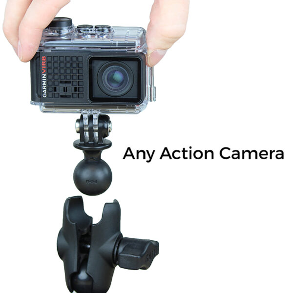 RAM Mount RAM 1" Ball Adapter for GoPro Bases with Short Arm and Action Camera Adapter - Image 2