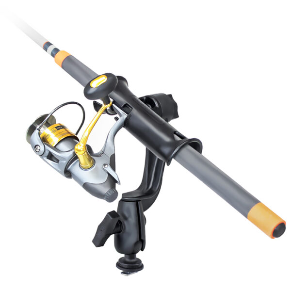 RAM Mount RAM Tube Jr. Fishing Rod Holder with RAM-ROD Revolution Ratchet-Socket System and Track Ball Base - Image 2