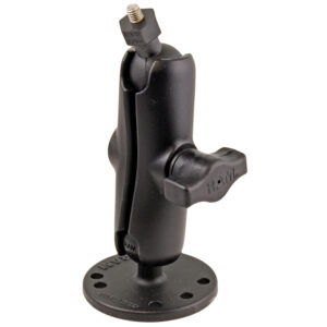 RAM Mount Flat Surface Mount w-1″ Ball, including M6 X 30 SS HEX Head Bolt, f-Raymarine Dragonfly-4-5 & WiFish Devices