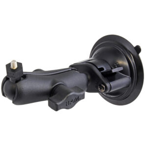 RAM Mount Suction Cup Mount w-1″ Ball, including M6 X 30 SS HEX Head Bolt, f-Raymarine Dragonfly-4-5 & WiFish Devices