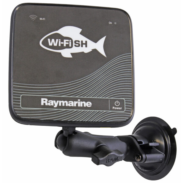 RAM Mount Suction Cup Mount w-1" Ball, including M6 X 30 SS HEX Head Bolt, f-Raymarine Dragonfly-4-5 & WiFish Devices - Image 2