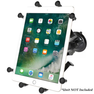 RAM Mount Twist-Lock Suction Cup Mount w-Universal X-Grip Cradle for 10″ Large Tablets