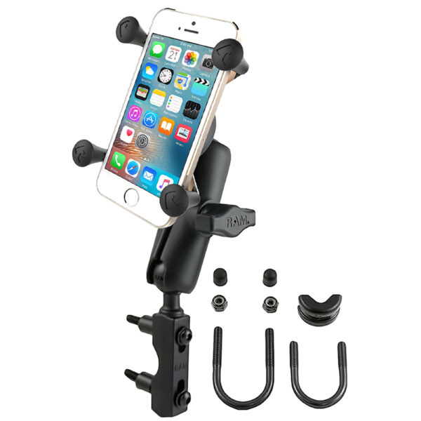 RAM Mount Combination Brake-Clutch Reservoir U-Bolt Mount w-Universal X-Grip Cell-iPhone Cradle - Image 2