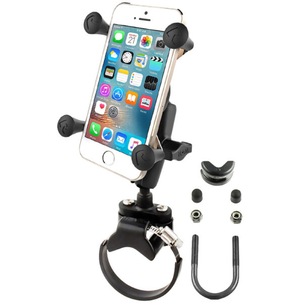 RAM Mount Strap Clamp, Roll Bar Mount w-Universal X-Grip Cell-iPhone Cradle - Image 2