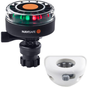 Navisafe Navilight 2NM Tricolor w-Navimount Base & Vertical Mount – White