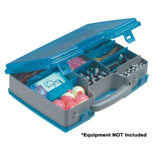 Plano Double-Sided Adjustable Tackle Organizer Large – Silver-Blue