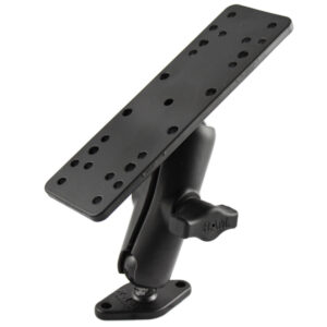 RAM Mount 1″ Ball Mount w-6.25″ X 2″ Rectangle Base & Diamond Base