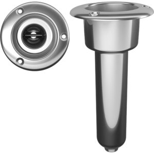 Mate Series Stainless Steel 0 Rod & Cup Holder – Drain – Round Top