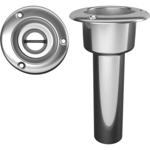 Mate Series Stainless Steel 0 Rod & Cup Holder – Open – Round Top