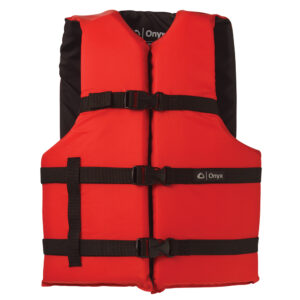 Onyx Nylon General Purpose Life Jacket – Adult Oversize – Red